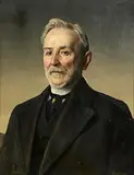 Gerald Brockhurst, Portrait of James McCaughey, oil on board