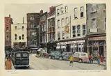 Flora Mitchell, Duke Street, Dublin, watercolour on paper