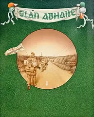 Robert Ballagh, Slán Abhaile, oil on canvas