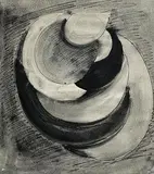 Sir Terry Frost British, Suspended Blades, 1971, graphite on paper