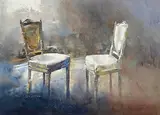 Mark O'Neill, Shades of White, 1996, oil on canvas board