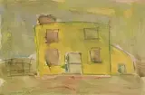 Basil Blackshaw, Mary's House, 1976, mixed media on board