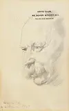 William Orpen, Portrait of Sir Aston Webb PRA, pencil on paper