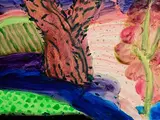 Untitled (Landscape) by William Crozier, 1994, gouache and watercolour on paper, sold Jan 2024