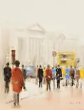 Anthony Robert Klitz, GPO, Dublin, oil on canvas