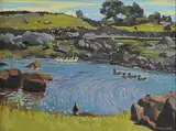 Maurice MacGonigal, Landscape, Inverin, Connemara, oil on board