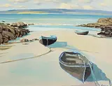 Low Tide, Connemara by Cecil Maguire, oil on board, sold Jan 2024