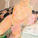 Barrie Cooke, Big Nude II, 2005, oil on canvas