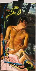 Mark (Rasher) Kavanagh, Study for Heaven on Earth, 1999, oil on panel