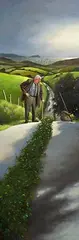 Long Acre by Jimmy Lawlor, oil on canvas, sold Jan 2024