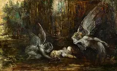 George William Russell, In the Woods Above Marble Hill, oil on canvas