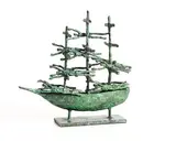 John Behan, Famine Ship, 2023, unique bronze