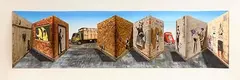 Patrick Hughes, Banksi, hand-painted 3D archival inkjet in colours on wove paper - number 77 from an edition of 100