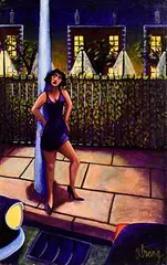 Rachel Strong, Nightlife, oil on canvas