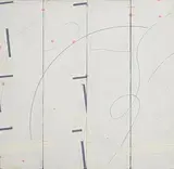 Felim Egan, Untitled, acrylic on four canvases