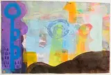 Untitled by Martin Finnin, 2007, mixed media on paper, sold Jan 2024