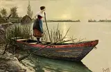 Eugen Niethe, Summer Evening, 1904, oil on canvas