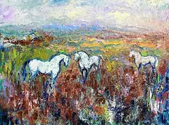 Declan O'Connor, The Gathering, oil on canvas
