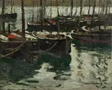 Hayley Lever, Clam Morning, oil on canvas board