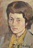 Ronald Ossory Dunlop, Portrait of Shirley, oil on canvas