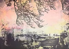 Lower Lough, from Parlous Land' by Elizabeth Magill, 2006, lithograph in colours on wove paper - number 15 from an edition of 45, sold Jan 2024