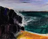 Peter Collis, The Sea, Cleggan Bay, oil on canvas laid on board