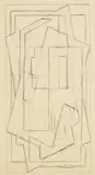 Mainie Jellett, Composition, graphite on paper