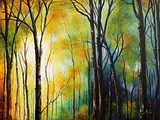 Simone Puorger, Calm, acrylic on canvas