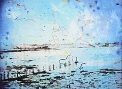Deer Park Clearing, from 'Parlous Land' by Elizabeth Magill, 2006, lithograph in colours on wove paper - number 15 from an edition of 45, sold Jan 2024