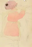 Young Girl Climbing by Jack Butler Yeats, watercolour on paper, sold Nov 2023