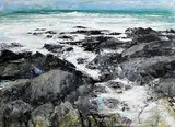 Donald Teskey, Blacksod Bay, acrylic on paper