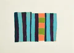 Sean Scully, Untitled, 1983, oil crayon on paper