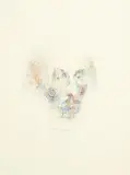 Shakespeare by Louis le Brocquy, 1982, watercolour on paper, sold Nov 2023