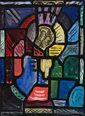 Composition by Evie Hone, 1933, watercolour on paper, sold Nov 2023