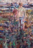 Point of Sunset Loch Derg by Arthur K. Maderson, oil on board, sold Nov 2023