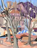 Evie Hone, Sunday Morning, gouache on paper