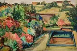 Norah McGuinness, The Walled Garden, 1939, gouache on paper