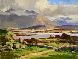 Sunlight and Shadow, Connemara by Maurice Canning Wilks, oil on canvas, offered Nov 2023