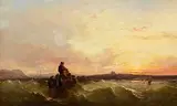 Edwin Hayes, Fishermen Setting the Lobster Pots, Dublin Bay