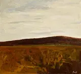 Charles Brady, Autumn Landscape, oil on canvas
