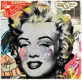 Thierry Guetta, Marilyn Monroe, 2016, unique mixed media and screenprint in colours on wove paper