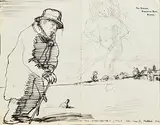 William Orpen, The Manchester Child Has Nearly Killed Me, pen and ink on paper