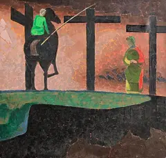 Patrick Pye, The Crucifixion, 1966, oil on canvas