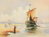 Johan Jongkind, Unloading on the Shore, Antwerp