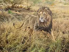 Alan M. Hunt, A Distant Roar, 2020, oil on board