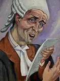 Harry Kernoff, Attorney, oil on board
