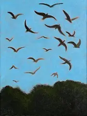 Stephen McKenna, Birds and Trees, 2006, oil on canvas
