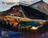 Peter Collis, The Sugar Loaf, Wicklow, oil on canvas laid on board