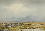 Frank Egginton, Twelve Pins, Connemara, watercolour on paper