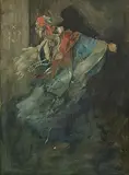 René Bull, Illustration for Arabian Nights, watercolour on paper